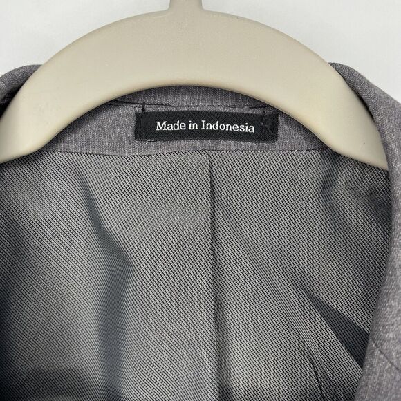 Pronto Uomo Blazer Mens 40 Reg Gray Suit Jacket Sport Coat Two Button - Picture 6 of 10